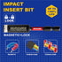2 In. Security T20 Impact Magnetic Screwdriver Bit Set, 51Pieces #20 Torx Head Power Bit Set, S2 Alloy Steel Hollow Star Bit Set with 1Pcs Impact ...