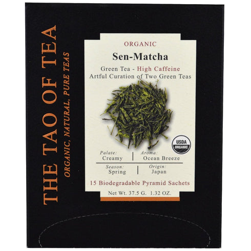 The Tao of Tea Sen-Matcha Organic Green Tea, 15 Pyramid Sachets...