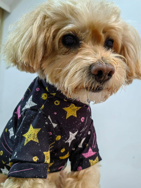 Small Dog Clothes for Boys Boys Girls Dog Shirts Galaxy Cat Sweater Pet Outfit Puppy Clothing (X-Large)...