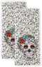 Fiesta Skull & Vine Kitchen Towel Set, Multi, 2 Piece...