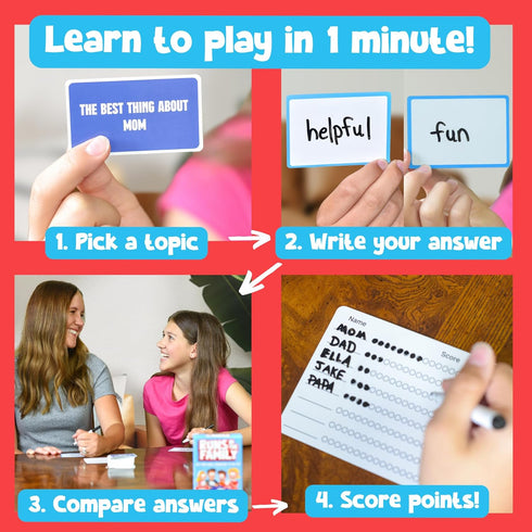 Runs in The Family: Fun Board Games for Family Night - Think Like Your Family Would - Family Games for Kids-Adults...