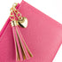 SUMGOGO Slim Wallet for Women Long Tassel Zipper Clutch Purse Handbag Card Case Wallet (rose red)...