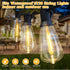 Couah 10 Pack Edison LED Light Bulbs, 0.6 watt E12 Screw Base Replacement Bulbs, LED Shatterproof Bulbs ST38 Clear Plastic Light Bulbs for Outdoor...