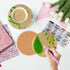 8 Pcs Leaves Diamond Painting Coasters Kit,Acrylic Diamond Art Coasters with Holder,DIY Green Leave Diamond Painting Coasters for Adults Beginners...