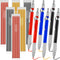 12 Pcs Welders Pencil with 36Pcs Silver Round Refills, Mechanical Pencils Metal Marker with Built-in Sharpener for Pipe Fitter Welder Steel Constr...