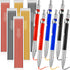 12 Pcs Welders Pencil with 36Pcs Silver Round Refills, Mechanical Pencils Metal Marker with Built-in Sharpener for Pipe Fitter Welder Steel Constr...