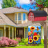 spring garden Flag 12x18 Double Sided Vertical, Small monarch Butterfly Floral Flower Welcome Garden Yard House Flags Outside Outdoor House sunflo...