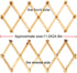AMAPON Accordion Style Expandable Wall Wooden Coat Rack 13 Hooks (Pegs) Hang Hats Jackets Coffee Mug Purses Necklaces Towels Cap Leash Scarves Dat...
