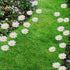 20 Pcs Daisy Garden Stakes Decormetal White Daisy Flower Garden Stakes Iron Crafts, Hand Forged Plant Pick Water Proof Metal Flower Stick Décor fo...