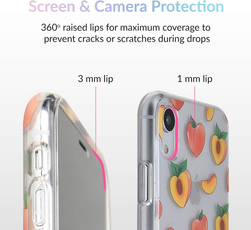 Velvet Caviar Compatible with iPhone XR Case Peach for Girls & Women - Cute Clear Protective Phone Cases (Peachy Orange)...