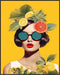 Posterizer 1 pcs-vintage fashion-woman , fruits , flowers collage-Abstract & Modern Art-Retro Art-Gift for Art Lovers-Art for Cafe, Restaurant, Co...