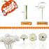 Marigold Flower Heads Bulk 50Pcs, Silk Marigold Artificial Flowers for Diwali Home Decor DIY Wreath Garland Craft Baby Shower Wedding Party Decora...