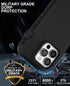 for iPhone 14 Pro Max Case 6.7" with Belt Clip Holster Kickstand, 2 Screen Protector & 2 Camera Lens Protector, Heavy Duty Full Body Protection Ph...