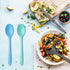 4 Pcs Silicone Mixing Spoons Nonstick Heat Resistant Silicone Cooking Spoon Multicolor Serving Baking Utensil for Kitchen Baking Serving Stirring...