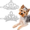 MTLEE 2 Pieces Dog Tiara Crown Hair Clips Clear Crystal Rhinestone Hair Barrettes Pet Crown Hair Clips Girls Puppies Barrette for Pet Dogs Groomin...