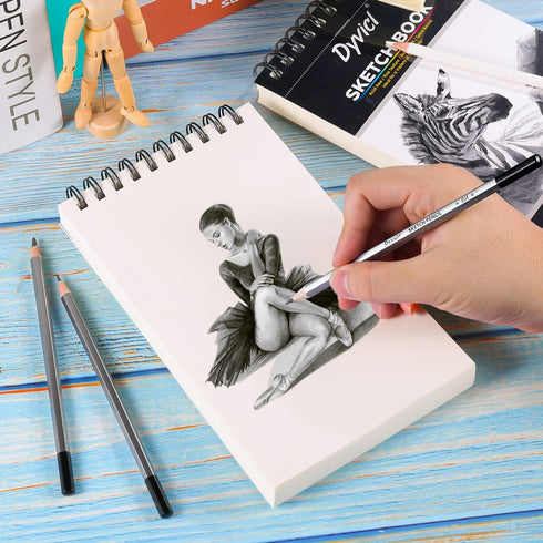 Dyvicl Sketch Pad 5.5"x8.5" Sketch Book, 100 Sheets (68 lb/100gsm), Spiral Sketchbook Acid Free Drawing Paper for Kids Adults Beginners Artists...