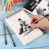 Dyvicl Sketch Pad 5.5"x8.5" Sketch Book, 100 Sheets (68 lb/100gsm), Spiral Sketchbook Acid Free Drawing Paper for Kids Adults Beginners Artists...