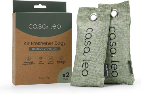 Leo's Loo Too by Casa Leo I Charcoal Replacement Bags I Made of Bamboo Charcoal I Removes Odors...