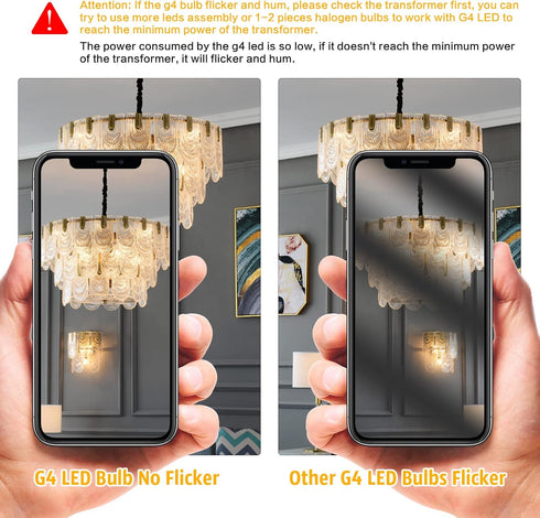 YUIIP G4 LED Bulb 2W, 12V JC G4 Bi Pin Bulb, 20W Halogen Bulb Replacement, Warm White 2700K G4 LED Light Bulbs for Under Cabinet Puck Light, Chand...