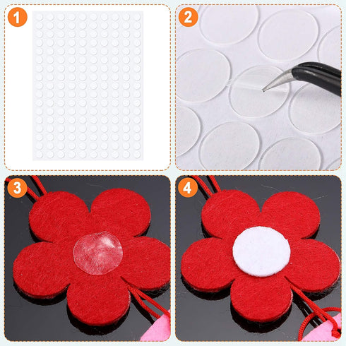 Double Sided Adhesive Dots Clear Glue Point Tape Stickers Balloon Glue Round No Traces Strong Adhesive Sticker Waterproof Dot Sticker for Craft DI...
