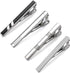 MOZETO Tie Clips for Men, Classic Style Silver Tie Bar Set for Regular Ties Luxury Box Gift Ideas...