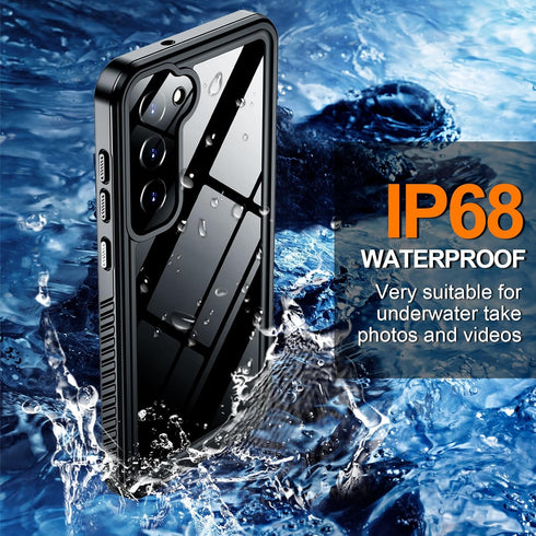 Hualele Waterproof Galaxy S21 Plus Case, Built in Lens & Screen Protector Rugged Full Body Heavy Duty Protective Shockproof IP68 Underwater Cover ...