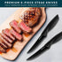 Home Hero Steak Knives, Razor-Sharp Steak Knives Set, High-Carbon Stainless Steel Steak Knife Set, Ergonomic Handles Serrated Steak Knives for Pre...