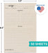321Done Recipe Paper, Made in USA - 5.5x8.5 Tan, Blank Recipe Paper to Write in Your Own Recipes, Minimalist Half-Letter Size Refill Pages for Rec...