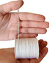 1mm Nylon Cord Multi-Use Extra Strong Braided Thread Jewelry Necklace Bracelet Making String Beading Crafting Cording Arts Crafts DIY (White, 100 ...