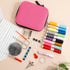 JUNING Sewing Kit with Pink Case Portable Sewing Supplies for Home Traveler, Adults, Beginner, Emergency, Kids Contains Thread, Scissors, Needles,...