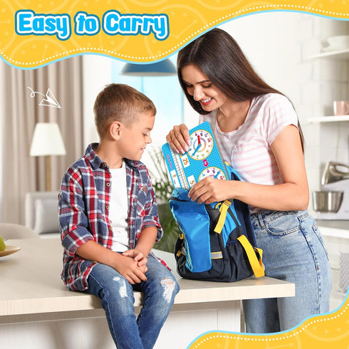 Learning Clock for Kids Toddler Teaching Clock Telling Time Dry Erase Board Preschool Kindergarten 1st 2nd Grade School Homeschool Supplies Educat...