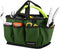 Gardening Tote Bag, Deluxe Garden Tool Storage Bag and Home Organizer with Pockets, Wear-resistant & Reusable, 14 Inch, Dark Green...