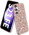 S23 FE Glitter Case for Samsung Galaxy S23 FE 5G Phone Case for Women Girls, Slim Ultra Thin Matte Back Shockproof Protective Cover for Samsung S2...