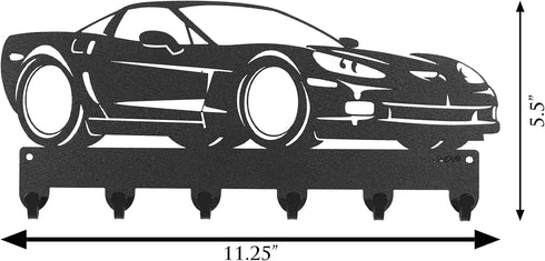 SWEN Products Farrell - Chevy Corvette C_Vet 2009 Key Metal Key Chain Hanger - Leash Holder...