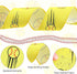 6 Rolls Softball Ribbons Softball Grosgrain Ribbon Red and Yellow Wired Edge Fabric Ribbons 2.5 Inch x 30 Yards Sport Stitching Satin Wired Ribbon...