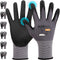 W2 Work Gloves for Men and Women, Touchscreen Working Gloves with Grip, Nitrile Coated Work Gloves for Gardening, Package Handling, Stretchy Glove...