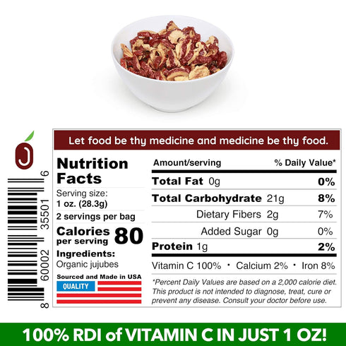 USDA Organic California Grown Pure Jujube Product | JUJUME Crisps | Sweet Jujube Chips | ZERO Added Sugar or Preservatives | All-Natural Healthy S...