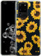 Flower Case for Samsung Galaxy S20 Ultra (6.9"), Floral Pattern Clear Slim Girly Design, Shockproof Protective Hard PC Back with Soft TPU Bumper P...