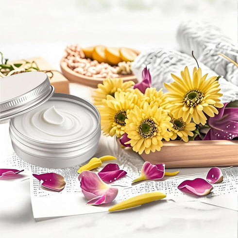 LJY 36 Pieces Round Aluminum Cans Screw Lid Metal Tins Jars Empty Slip Slide Containers, 4oz 2oz & 1oz Mixed Sizes...