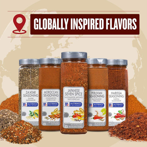 McCormick Culinary Za'atar Seasoning, 12.5 oz - One 12.5 Ounce Container of Zaatar Seasoning Blend, Adds Middle Eastern Flavor to Beef, Chicken, L...