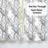 FMFUNCTEX White Black Kitchen Curtains for Bathroom Tree Branch Print Small Tier Curtains 22" x 24" Cafe Curtain Set, 2 Panels...