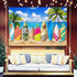 Blulu Beach Party Decorations Tropical Background Banner Summer Hawaiian Beach Decorations Surfboard Backdrop Luau Party Backdrop for Photography ...