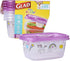 Glad for Kids GladWare Snack Containers with Unicorn Design | BPA-Free Plastic Food Storage, 24oz 4 Count with Dressing Cups | Microwave & Dishwas...