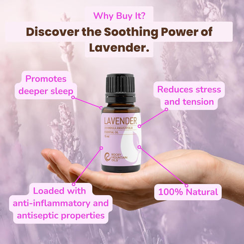 Rocky Mountain Oils Purify Lavender Essential Oil - Organic, Diffuser Oil, Frankincense, Sage oil Pure Essential Oils for Diffuser and Aromatherap...
