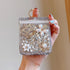 Samsung Galaxy Z Flip 5 Glitter Case with Hinge Protection Ring Holder,Cute Luxury 3D Crown Crystal Rhinestone Diamond Gems Bling Sparkle Shiny Wo...