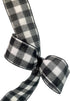 Lumberjack Ribbon,4" Wide x 10 Yards, Black White Buffalo Check Ribbon - Fuzzy Flannel : Lumberjack Party Supplies :...