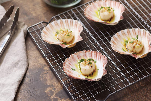 Natural Baking Sea Shells, 5-Inch, Set of 4...