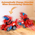 Dinosaur Toys for Kids 3-5: Transforming Dinosaur Car Toy with Light Music for Toddlers 1 2 3 4 5 Year Old Boys Girls - Dino Transformer Toys Cars...