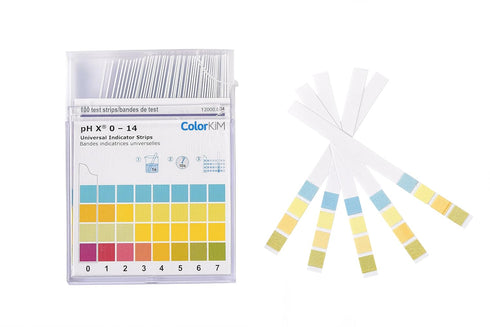 pH Strips, 0-14 Scale, for Testing Water pH, Made of Premium Litmus Paper (100 Strips)...