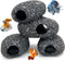 Hamiledyi Cichlid Rock Cave Betta Hideout Resin Aquarium Decoration Caves Small Fish Shelter Stone Hideaway Resin Fish Tank Accessories Ornaments ...